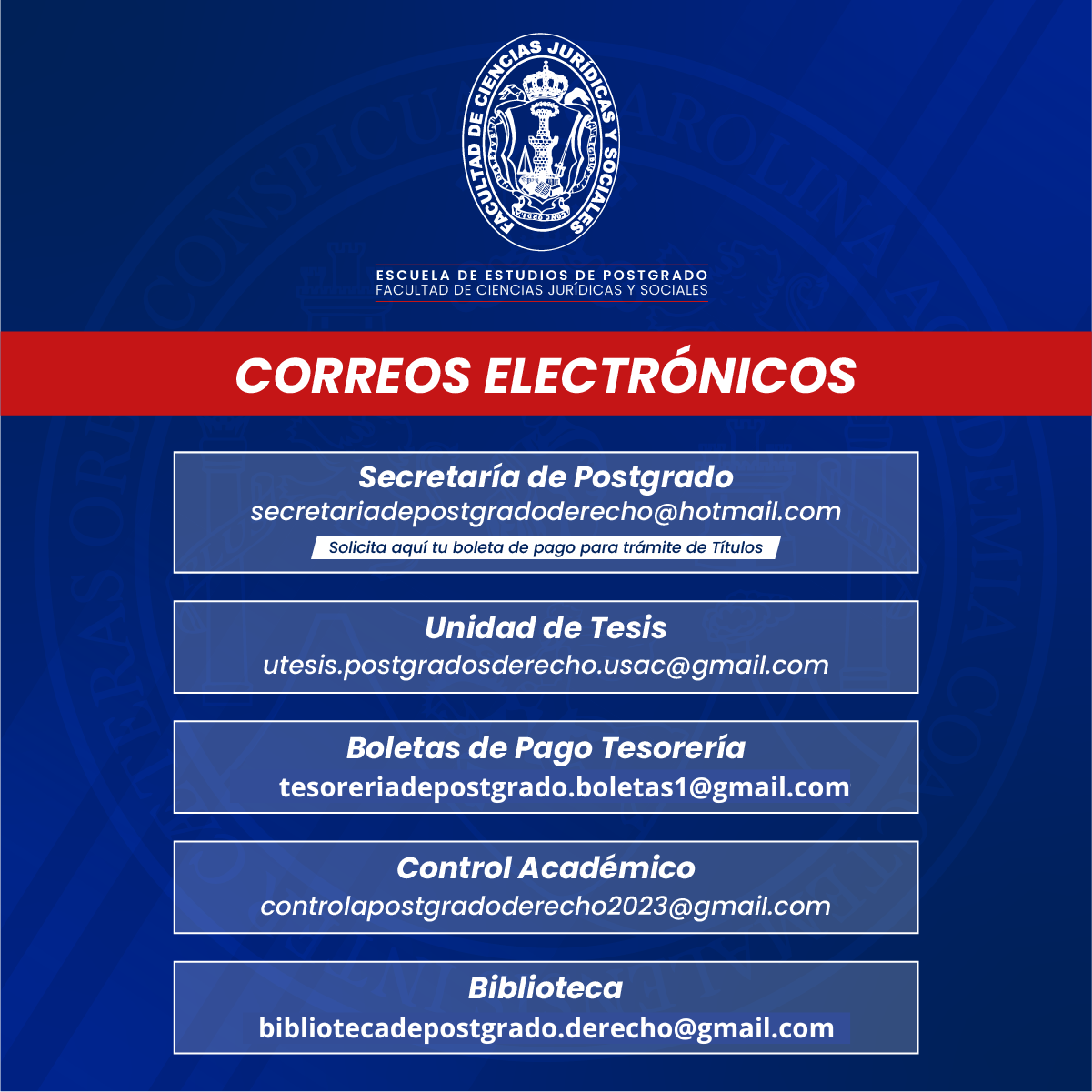 Correos Postgrado