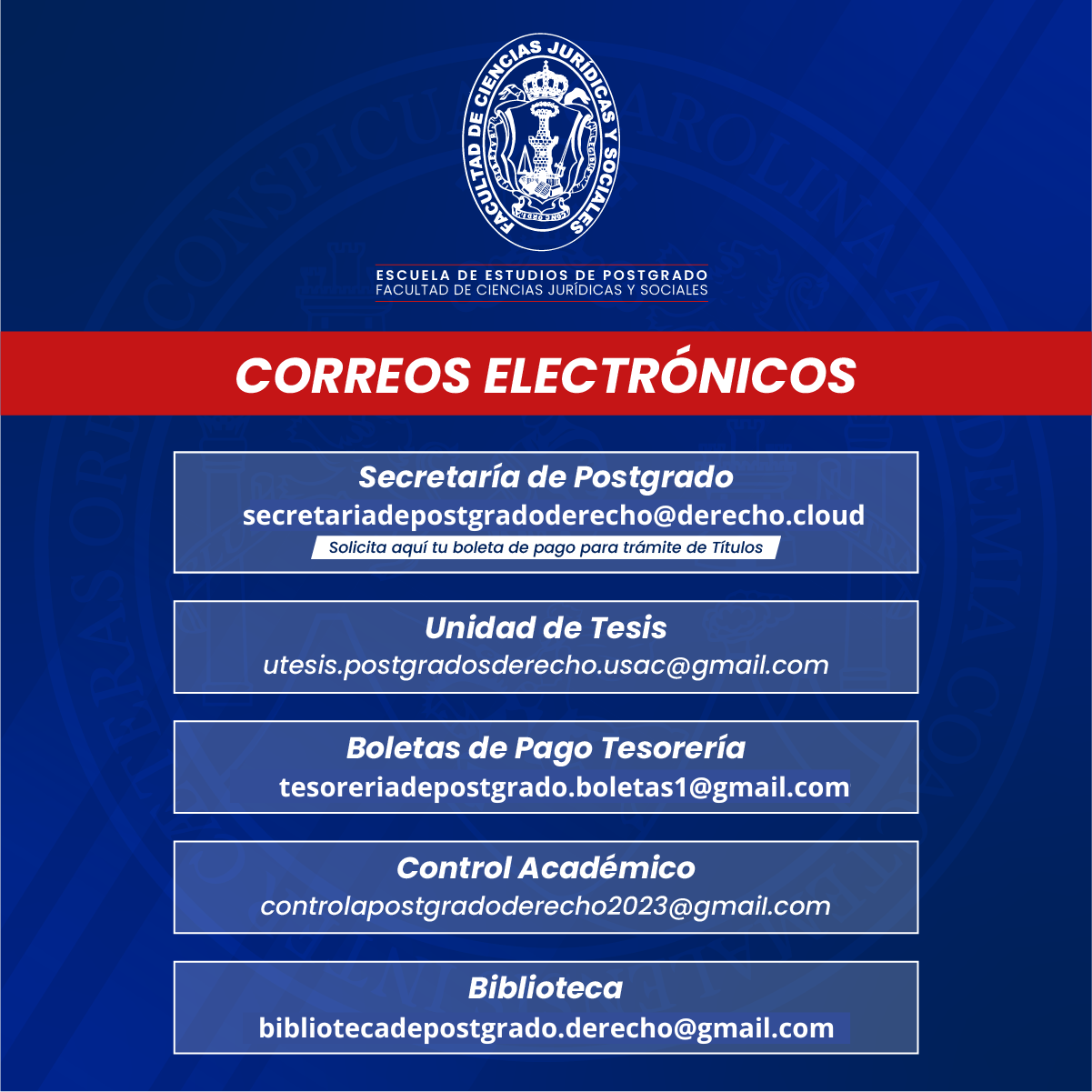 Correos Postgrado